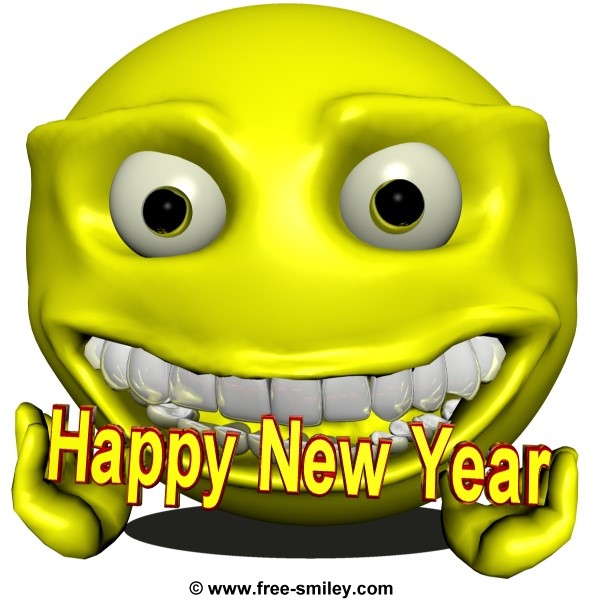 Smilie Happy New Year Smiley Big Smiley gratis Download